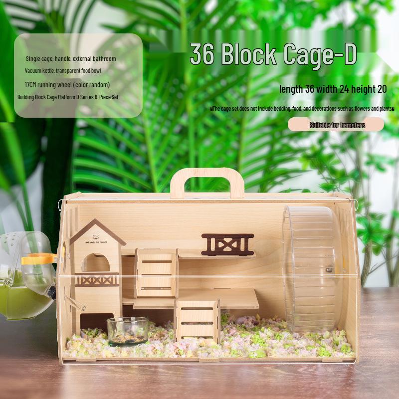 Роскошная двухслойная акриловая клетка для хомяка - Дизайн  Цветок  Вилла и гнездо для хомяка Special Offer - 97 Left