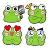 Brosche Anstecknadel Cartoon Frosch Design Zinklegierung Nadel Handbemalte Emaille Glasur Anzüge Mäntel Pullover Abzeichen Vielseitiges Accessoire