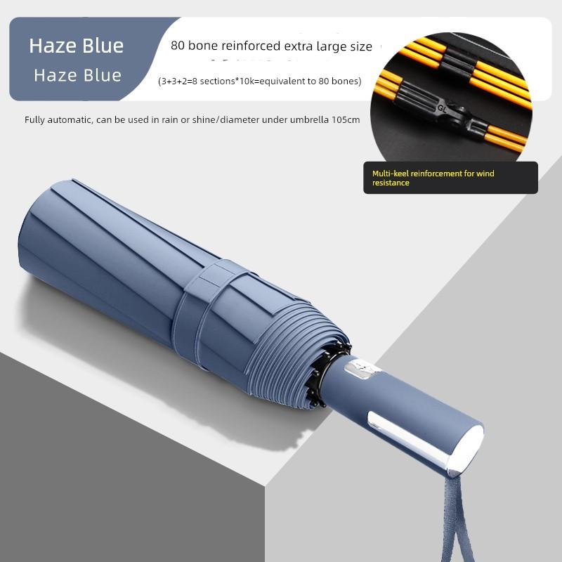 Fully Automatic, Extra-Large, Thickened, Reinforced, Storm-Resistant, Dual-Purpose Sun and Rain Umbrella, Uv Protection Sunshade Umbrella for Men and