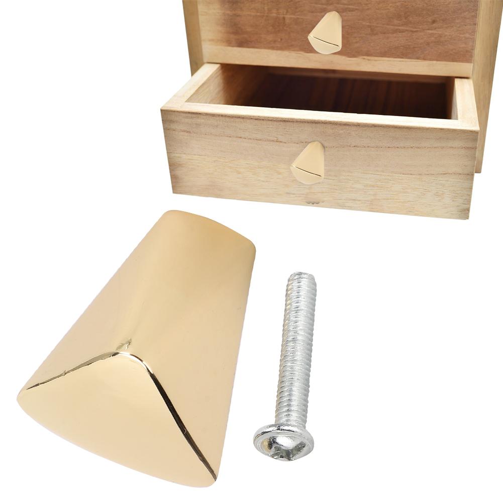 2 Sets Cabinet Knob Modern  Gold Zinc Alloy Wardrobe Drawer Kitchen Cupboard Door Pull Handle