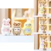 Adorable Plush Reading Duck Rabbit Doll Keychain Soft Pp Cotton Cute Animal Figurine