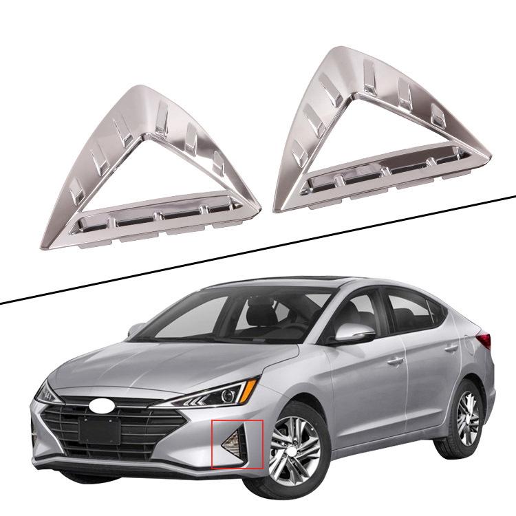 

2019 Elantra ABS Electroplated Front Fog Light Cover Frame Yes