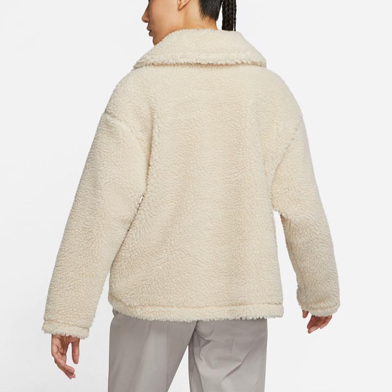 Nike Swoosh Womens Full-Zip Jacket (Asia Sizing) Rattan/Sail Women Streetwear DD5621-206