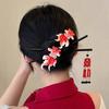 Chinese New Year Hair Clips New Year 2025 Headband Koi Carp Koi Fish Hairpin Kids Chinese Spring Festival Hair Headwear