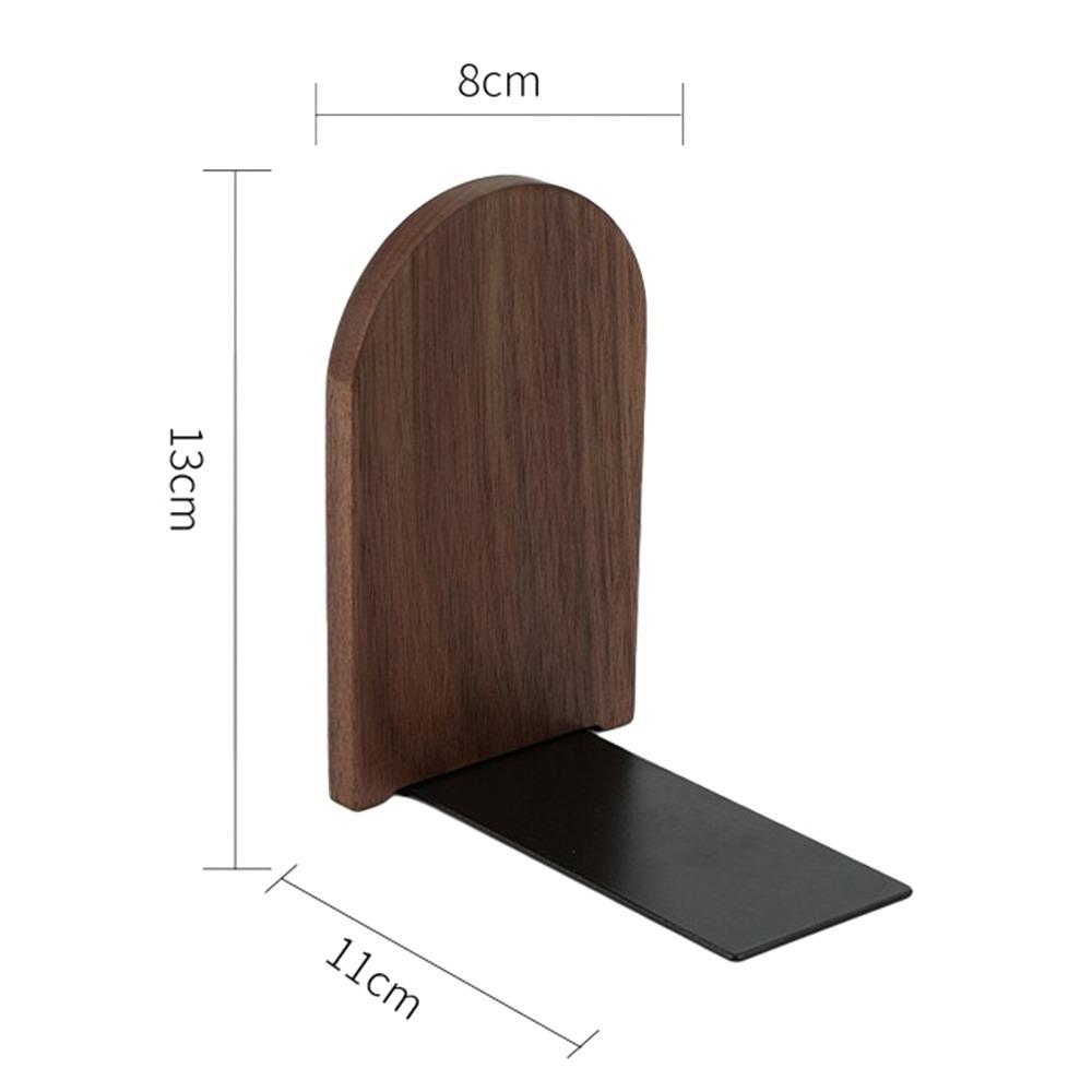 Non-slip Book Stand Nature Wooden Desktop Bookshelf High Quality Bookends  Gift