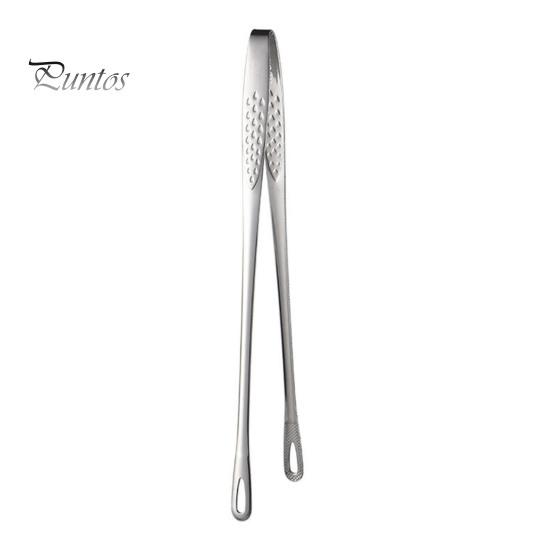 

Длинные щипцы для гриля из нержавеющей стали, зажим для стейка на гриле, нескользящая ручка, кухонный инструмент для приготовления пищи на гриле, аксессуары для выпечки S серебряный