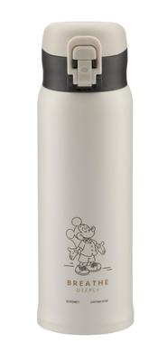 Captain Stag Disney Outdoor Water Direct Vacuum Keeps Hot or GL Personal Mickey Bottle, Drinking, Insulated, Cold, One-Touch Bottle, 600ml,