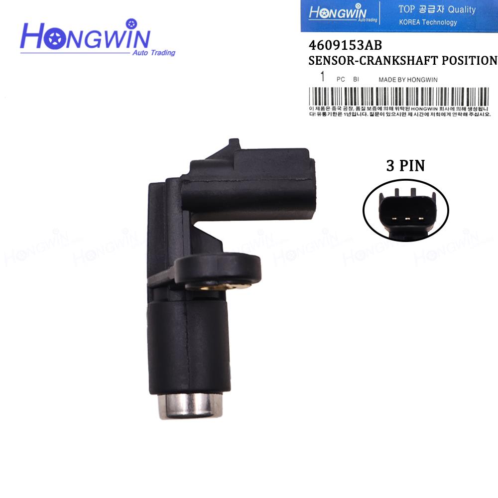 3-pin Crank Crankshaft Position Sensor For Chrysler Dodge Jeep 4609153AB 4609153AC 4609153AD 4609153AE 4609153AF 4727451AA