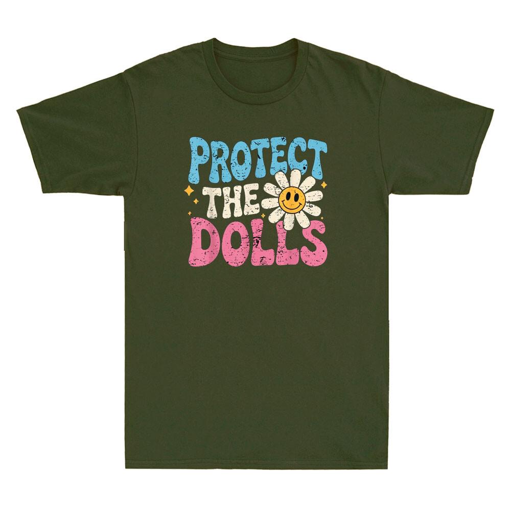 Schütze das Hemd der Puppen Lustiges Schütze die Puppen Design Zitat Retro Unisex T-Shirt