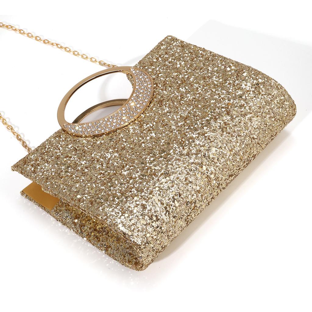 Women's Shoulder Bag Sequins Glitter Clutches Purses Evening Handbags Crossbody Bags for Evening Wedding Party Prom
