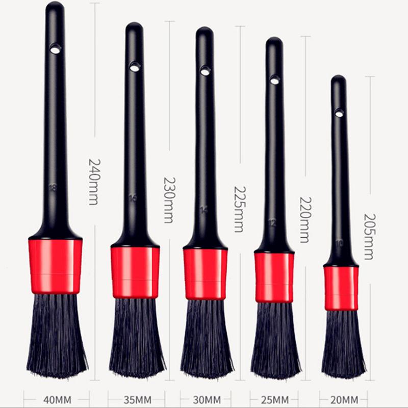 1/4PCS Car Wash Brush Detail Small Automotive Interior Cleaning Tools Air Conditioner Air Outlet Cleaning Brush Auto Wheel Brush