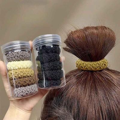 Gestricktes Haargummi für Pferdeschwanz mit Gummiband 6er-Pack