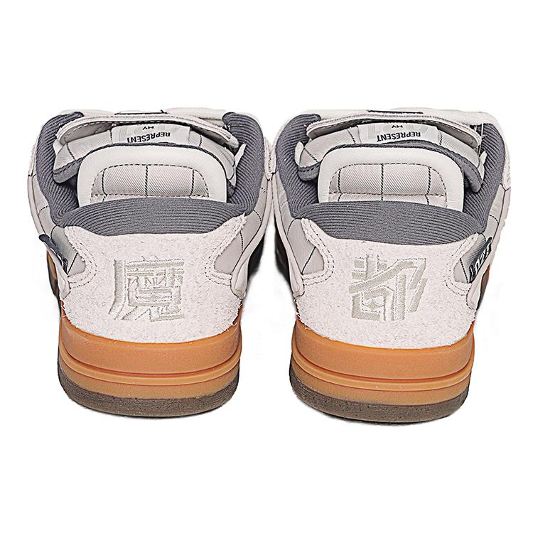 New LiNing Wei Wu PRO Pro Non slip Lightweight Low Top Skateboard Shoes Men's Gray White AECS077-1