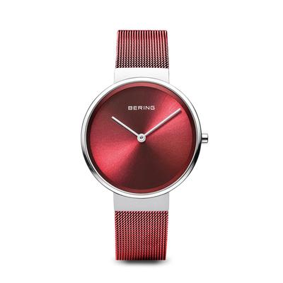 Orologio BERING Analogico al Quarzo Collezione Classica Cinturino in Acciaio Inossidabile Cristallo Zaffiro Prodotto Originale Importato Garanzia Interna di 3 Anni Vetro Zaffiro