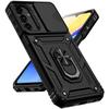 Чехол-подставка Military Grade Armor Magnetic Stand для Samsung Galaxy S24 S23 Ultra S22 S21 Plus S20 Fe A55 A54 A15 5g Slide Camera Cover