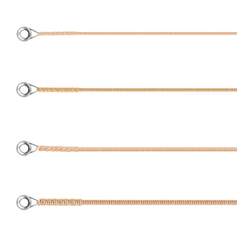 4pcs Acoustic Bass Strings 40 60 75 95 Carbon Steel Hexagonal Core Alloy Strings