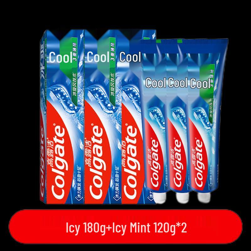 Colgate Triple Action Icy Mint Toothpaste Family Pack