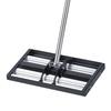 Updated Lawn Leveling Rake with Roller, 17" X 10" Stainless Steel Lawn Leveler with 63.4" Adjustable Handle, Heavy Duty Yard Leveling Rake, Effort