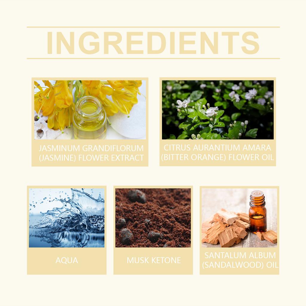 Sandalwood Perfume Fresh. Sandalwood Perfume Has A Light Scent Suitable For Daily Use Warm Comfortable50ML