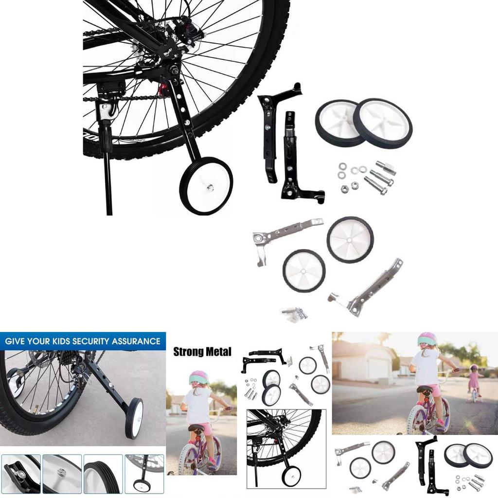 Versatile Adjustable Training Wheel Support For Children's Bikes With Sturdy Build