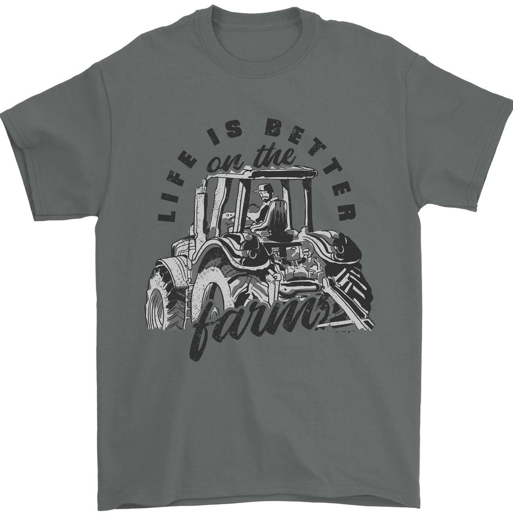 Tractor Life Is Better Farm Funny Farming Unisexs TShirt 100 Cotton
