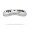 8bitdo m30 bluetooth gaming controller 6 button gamepad for ns switch windows android macos steam respberry pi  white