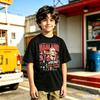 Erling Haaland Norvegia Calcio Ritratto Retro Stampa Maglietta in Cotone Unisex Uomo Donna Bambini Streetwear Casual Manica Corta Top