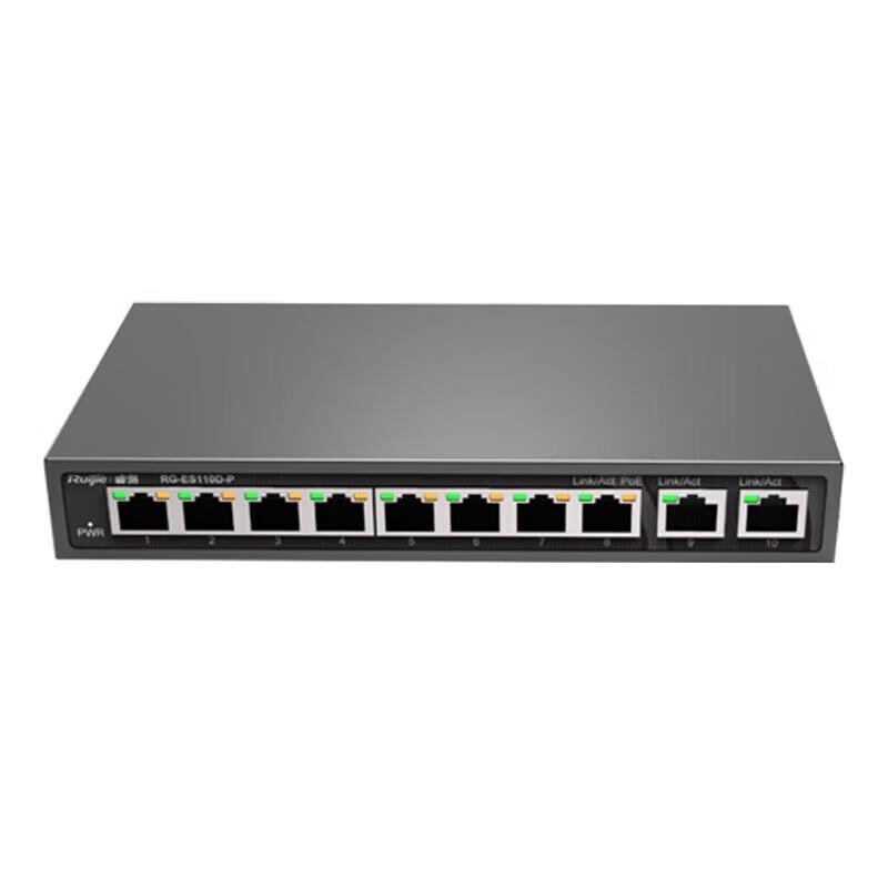 

Ruijie 8-Port 100M Unmanaged PoE Switch