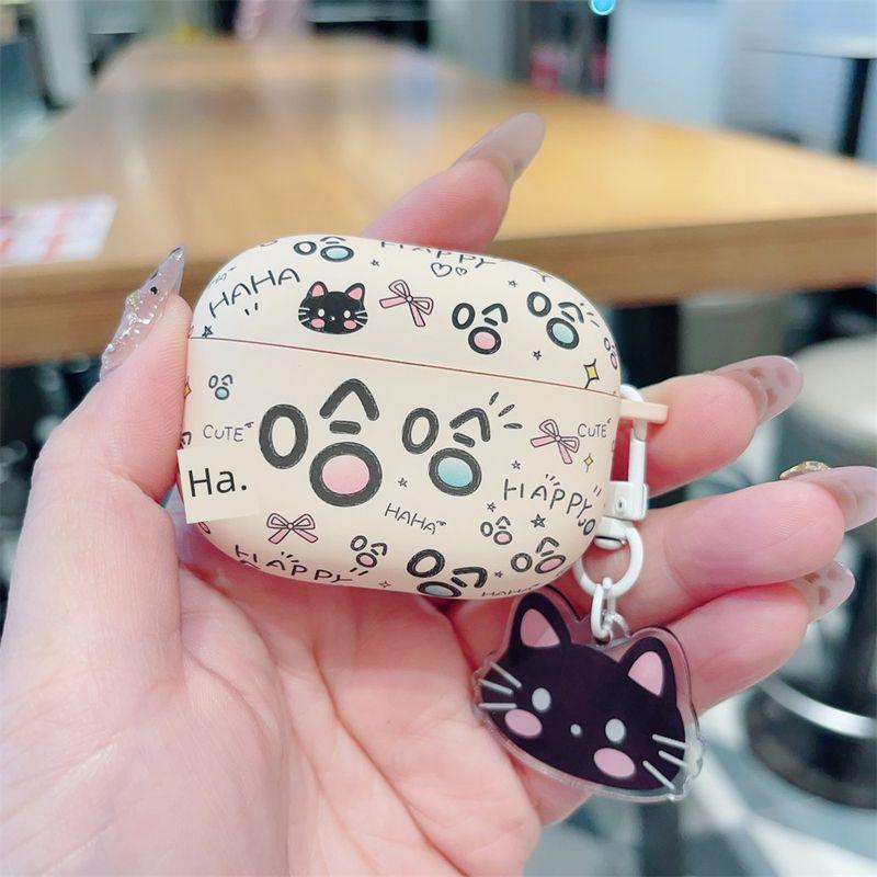 

Case Vivotws4hifi Protective Case Vivo Earphone Sleeves Iqootws2 Earphone Case Wireless 4hifi Bluetooth Headset Soft Shell with Lanyard No Drop Cover iQOO TWS2 [Haha cat]]