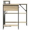 Desk Sonoma Oak Finish 120 x 79 x 86.5 cm Particleboard
