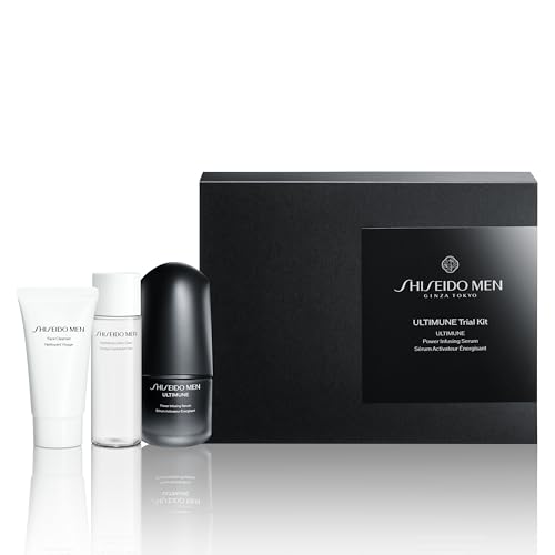 Shiseido Men Geschenk Herren Ultimune Probier-Set S Gesichtsreiniger Toner Serum Haut Reise-Set