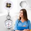 Lancardo Nurse Pocket Watch for Clip Easy to Baked Varnish 3 Colors to Choose Stretchable Watch, Nurses, Type, Unisex, Numbers, Read, Women's, Petals,