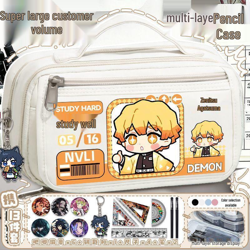 Demon Slayer Mitsuri Kanroji Large Capacity Pencil Case for Students