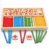Zählstäbe aus Holz Baustein Montessori mathematische Kinder Bildung Spielzeug