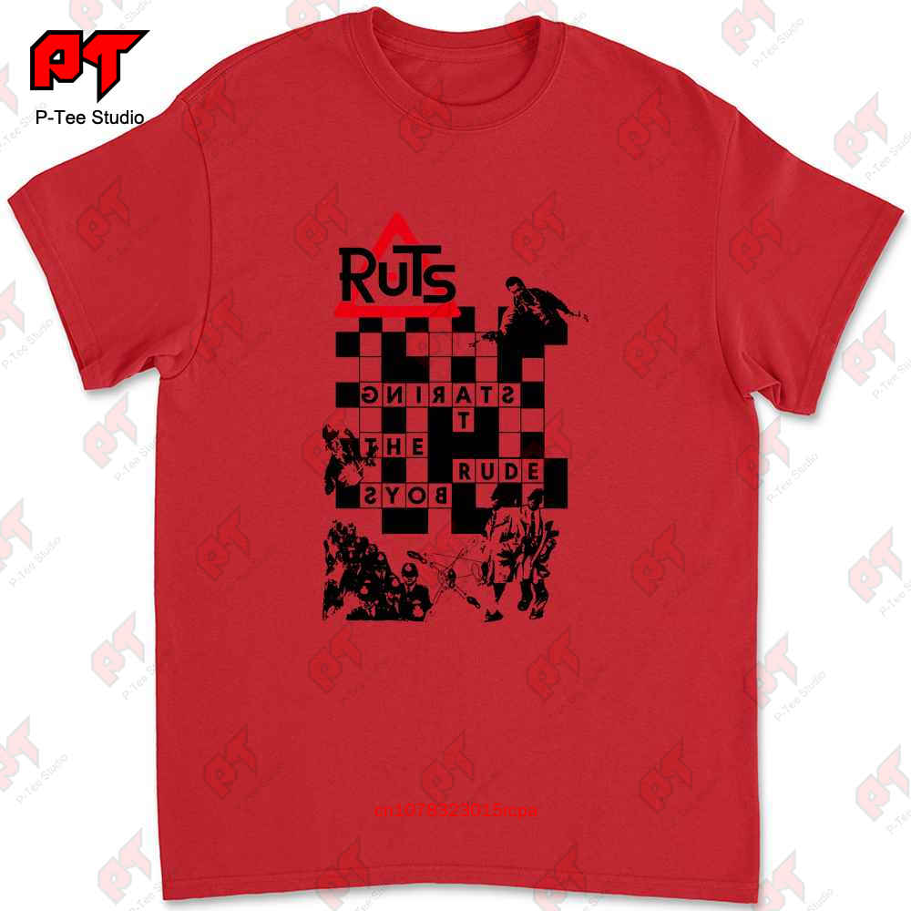 The Ruts Staring At Rude Boys Pánské Tričko 1977 Punk Rock Dub Buzzcocks Uk Subs Post Clash OU3L
