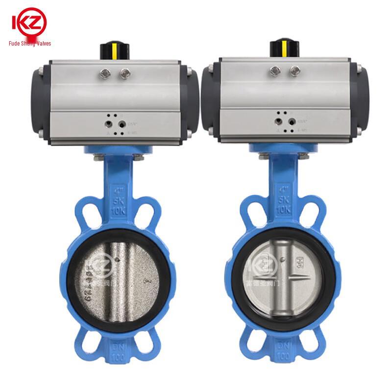 Fudesheng DN300 Double-Acting Pneumatic Actuated Valve CN plug (adapter included)