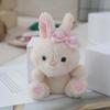 16cm Kawaii Creative Scented Bow Rabbit Plush Pendants Cute Cartoon Rabbit Keychain Pendant Backpack Decor Girls Birthday Gifts
