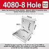 Flat Shape Aluminum Angle Bracket Solid Body Right Angle Bracket  For Workbench Build