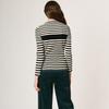 Bcbg Mock Neck Stripe Knit Top B3w9k305