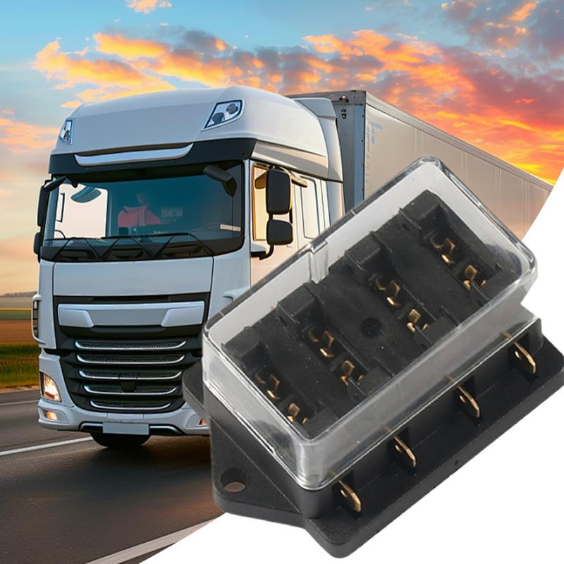 Car Fuse Box Circuit Block For Vehicle High-Temperature Resistant Multi-way Fuse Box For Overload And Short-Circuit Prevention