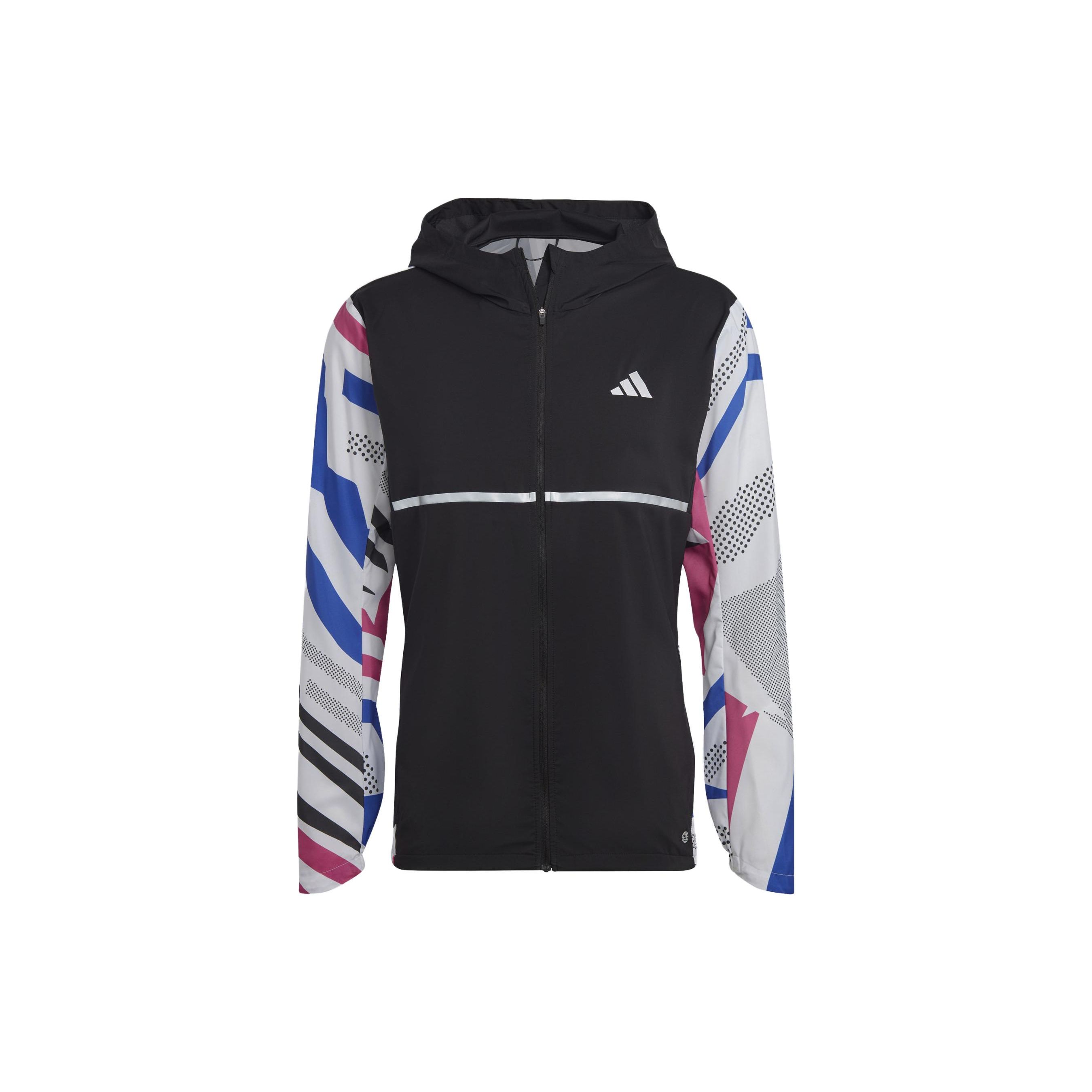 Adidas Color Block Logo Zip Up Loose Fit Long Sleeve Jacket Men jackets Black HM8431 S