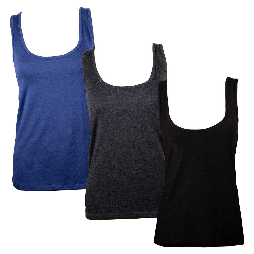 Keanu Womens/Ladies Cotton Blend Vest Top (Pack of 3)