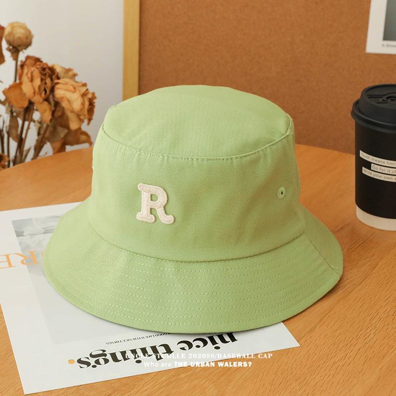 R Letter Fisherman Hat Unisex Spring/summer Sun Visor Hat Outdoor Travel Beach Camping Casual Hat