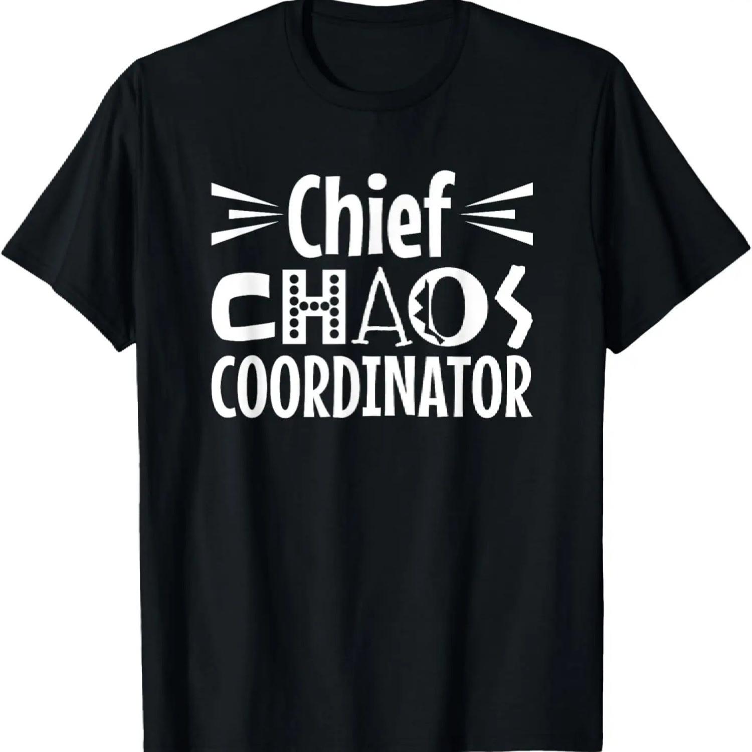 

Chief Chaos Coordinator Mom Dad Family Tshirt T-Shirt XXXXXL різнокольоровий