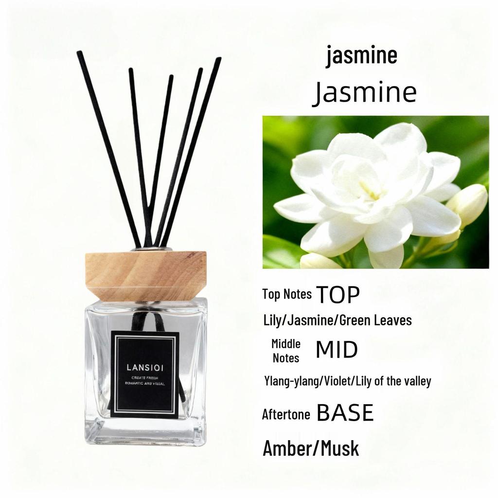 200ML Flameless Aroma Diffuser with Wooden Lid for Home, Hotel, or Living Room - Long-Lasting Essential Oil Fragrance