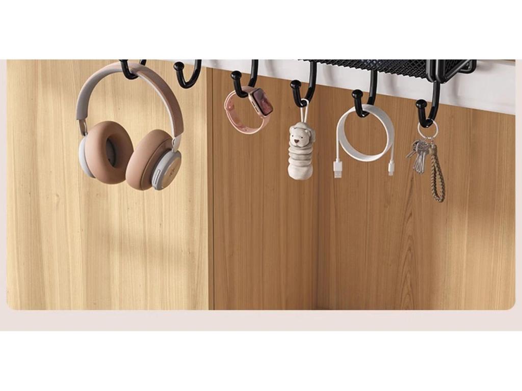 Adjustable Dormitory Bedside Hanging Storage Basket & Rack