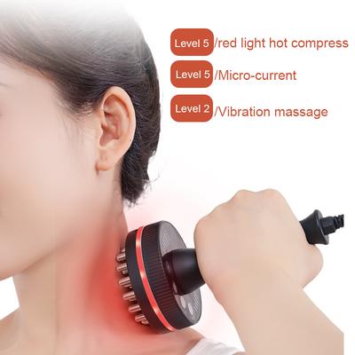 Electric Body Gua Sha Massager Fat Burning Scraping Slimming Machine Meridian Brush Guasha Tool Vibration Infrared Heat Anti Cellulite