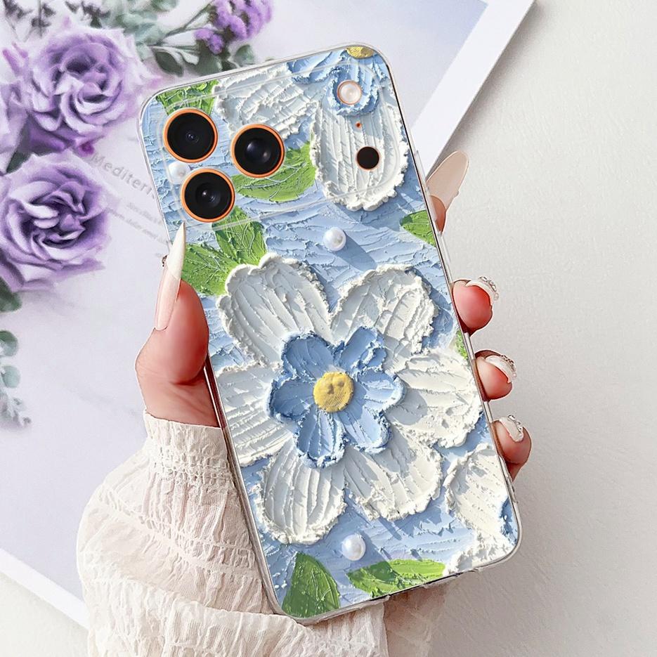 For Apple iPhone 17 Pro Max Case iPhone17 Air Fashion Painted Cover Soft Silicone Case For iPhone 17 Air iPhone17 Pro Max Fundas