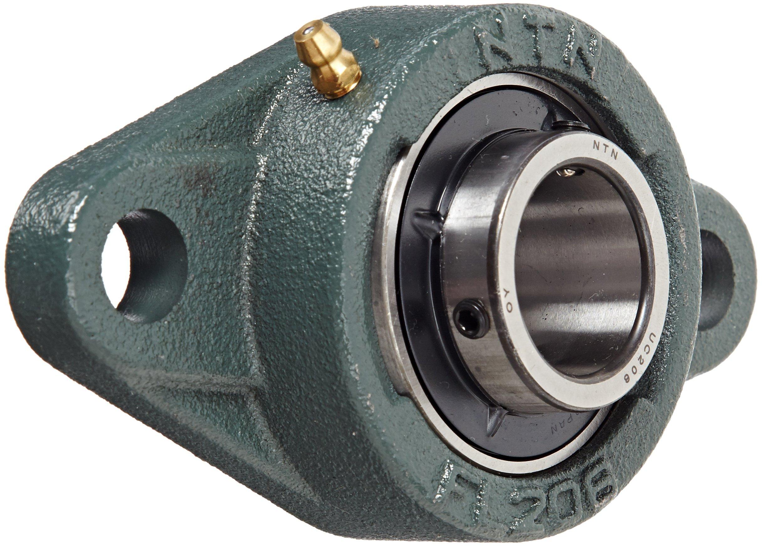 

NTN UCFL206D1 Легкий фланцевий підшипник, 2 болти,