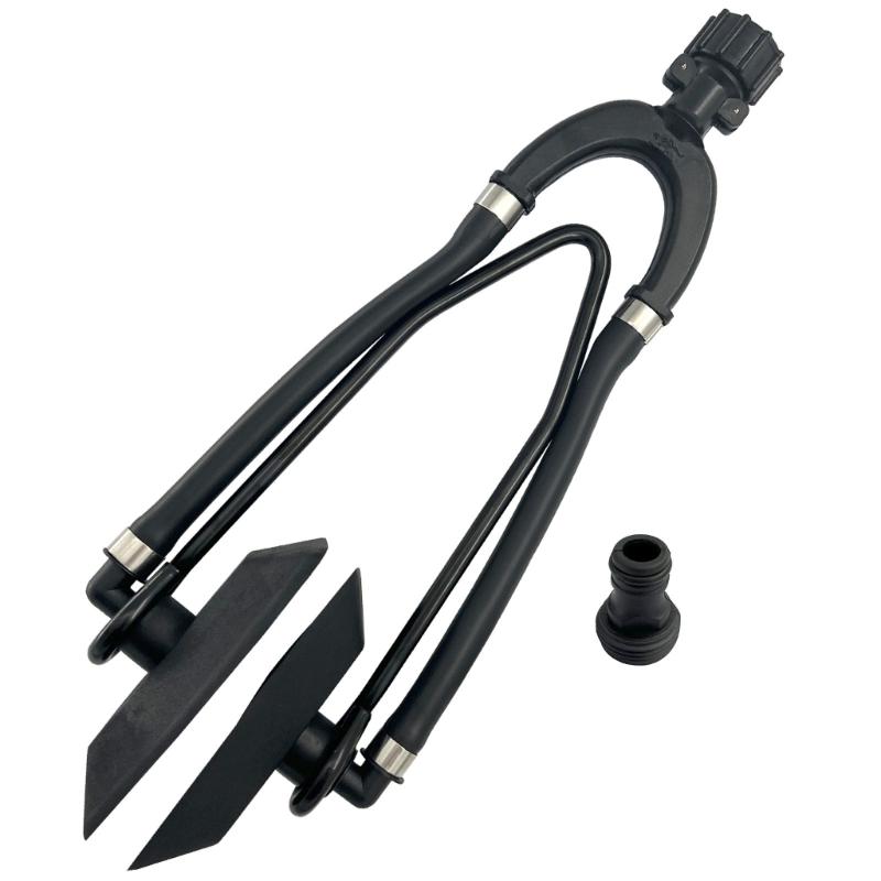 Double Water Feed Boat Motor Flusher 5/8In Standard Garden Hose Connection Outboard Engine Flushing Kit Boat Engine Part